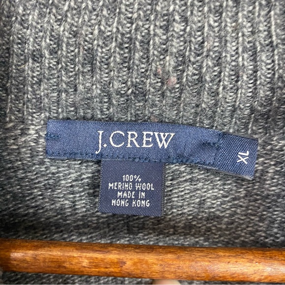 J. Crew Gray 100% Wool Sweater - Picture 7 of 10